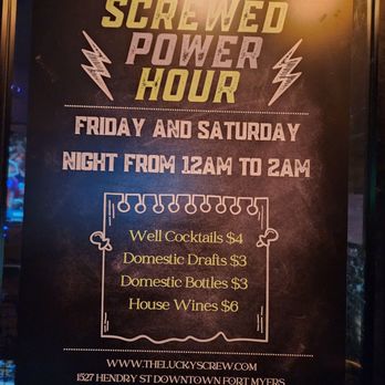 The Lucky Screw - Cocktail Bars Near Me - Fort Myers, Florida