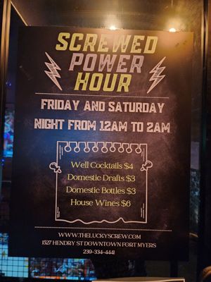 Menu photo 1 The Lucky Screw Fort Myers, FL