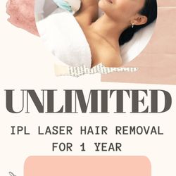 Unlimited IPL Laser Hair Removal starting at $89