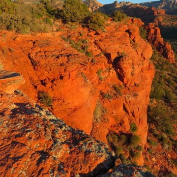 Doe Mountain Trails - Rocks change color with sunrise. - Hiking Near Me - Sedona, Arizona
