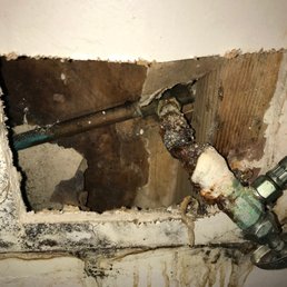 InsideOut Inspections Plus - What the pipe looked like when clean up came. Sent this picture to their insurance company and they said it happened in 21 days - Home Inspectors Near Me - Temperance, Michigan