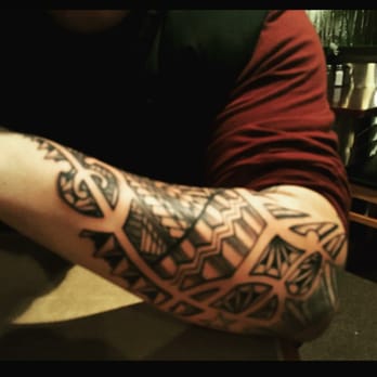 Lucky 13 Tattoos - My brother's tribal also done by Richard right before my Buddha. The family that tatts together... - Tattoo Near Me - Alameda, California Lucky 13 Tattoos - My brother's tribal also done by Richard right before my Buddha. The family that tatts together... - Tattoo Near Me - Alameda, California