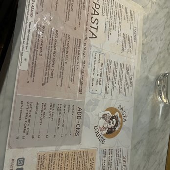 Pasta Louise - Menu - Italian Near Me - Brooklyn, New York Pasta Louise - Menu - Italian Near Me - Brooklyn, New York