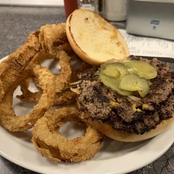 Town Topic - The double cheese burger comes with fresh grilled onions and pickles. Simple and delicious! - Burgers Near Me - Kansas City, Missouri Town Topic - The double cheese burger comes with fresh grilled onions and pickles. Simple and delicious! - Burgers Near Me - Kansas City, Missouri