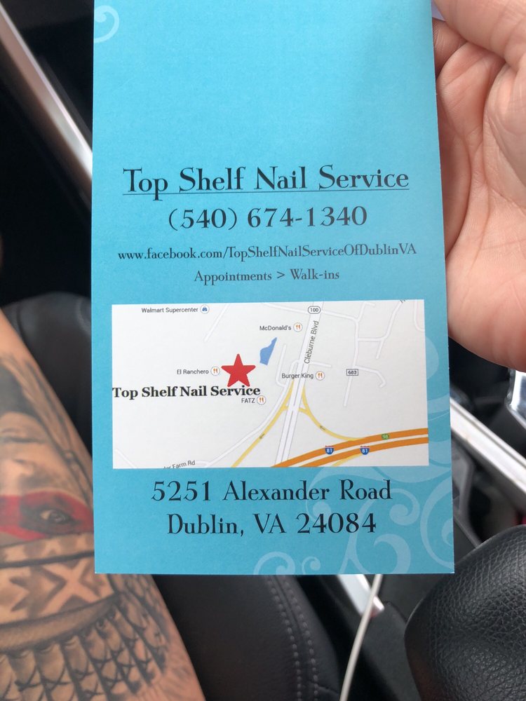Top Shelf Nail Service Logo