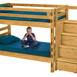 LakeCity Woodworkers - Solid Wood Bunk Beds..tested to 400 lbs. capacity. SAFE!