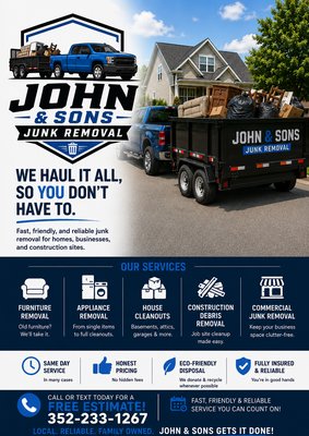 John & Sons Junk Removal on Yelp