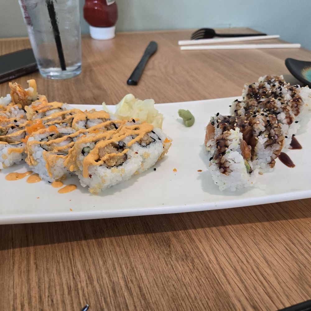 Cowa Sake - Shrimp and salmon sushi - Burgers Near Me - Hickory, North Carolina Cowa Sake - Shrimp and salmon sushi - Burgers Near Me - Hickory, North Carolina