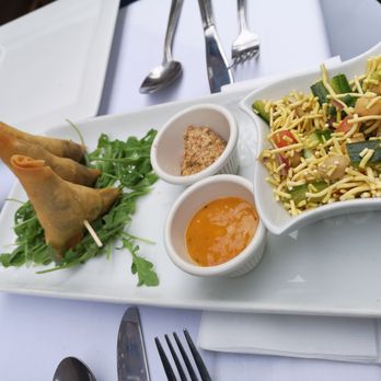 Rasoï - Deer samosas with Kachunber salad - Indian Near Me - Montreal, Quebec