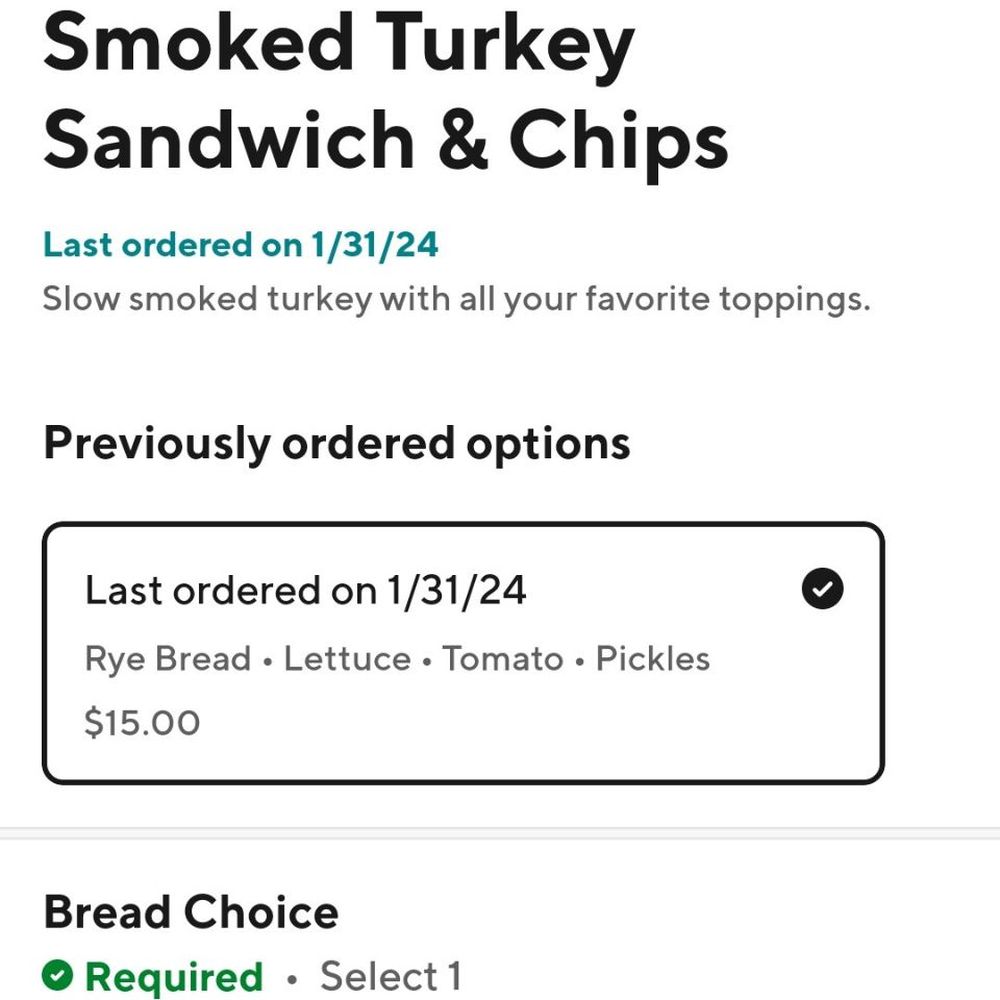 Doordash pictures are deceiving Doordash pictures are deceiving