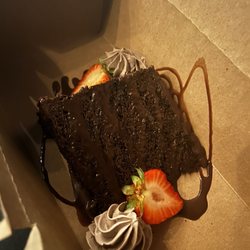 Arduaine Restaurant- Keltic Lodge at the Highlands - Got the chocolate cake to go on a recommendation from the waitress and it was pretty good.