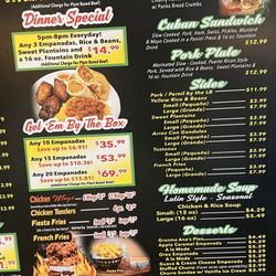 Island Empanada - Menu