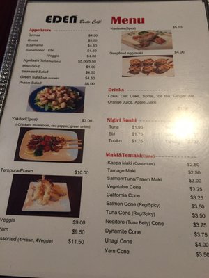 Menu photo 2 Eden Bento Café Kamloops, BC