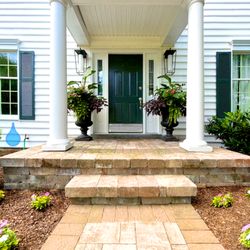 Caliper Farms Nursery and Landscape Services - Our team was delighted to complete this hardscape/landscape project. Remember to thoroughly water newly installed landscapes! #caliperfarms