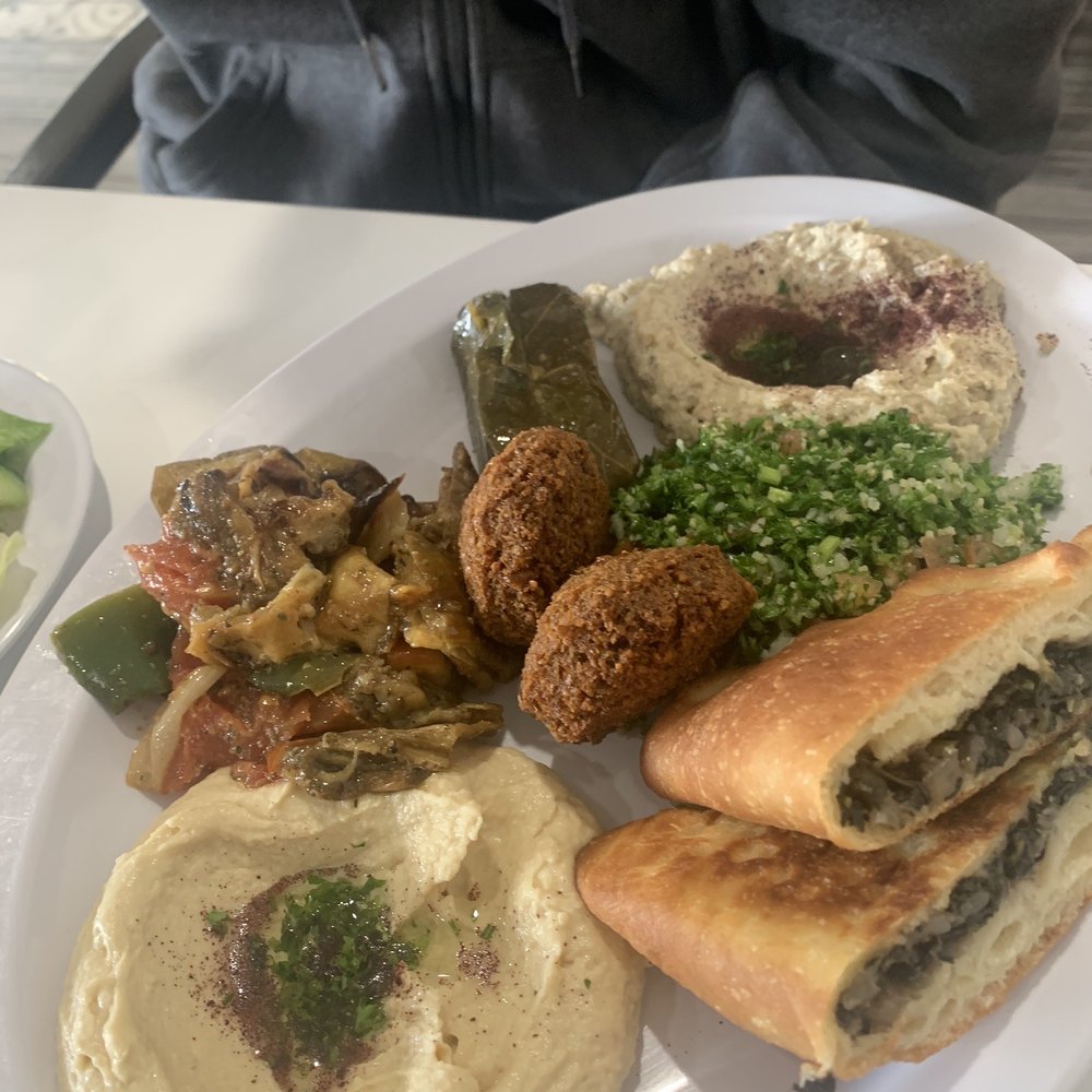 Mystic Grill - Vegetarian plate - Mediterranean Near Me - San Diego, California Mystic Grill - Vegetarian plate - Mediterranean Near Me - San Diego, California