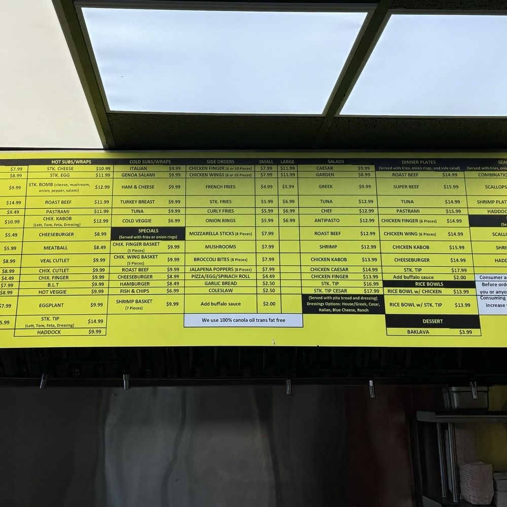 Menu Menu