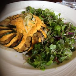 Jane's - Pine nut crusted zucchini and goat cheese tart.