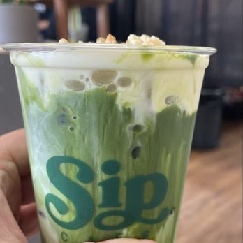 Sip Cafe - Banana matcha latte - Coffee & Tea Near Me - Honolulu, Hawaii Sip Cafe - Banana matcha latte - Coffee & Tea Near Me - Honolulu, Hawaii