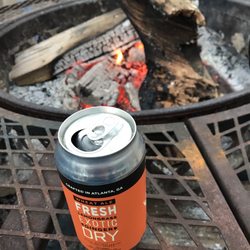 River Dog Outpost - A small-Atlanta-brewery beer around the fire pit.