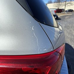 Soap still on vehicle.