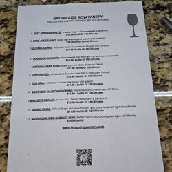 Bath House Row Winery - Enjoy a nice little outing in Hot Springs, Arkansas during flash flood weather....