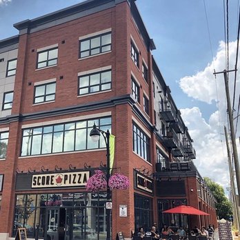 Score Pizza - Outside front entrance, patio, corner Bank st and Fifth - Pizza Near Me - Ottawa, Ontario Score Pizza - Outside front entrance, patio, corner Bank st and Fifth - Pizza Near Me - Ottawa, Ontario