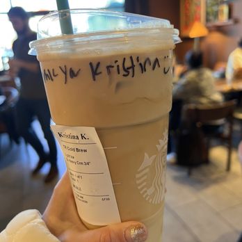 Starbucks - Cold Brew Coffee - Coffee & Tea Near Me - Santa Clara, California