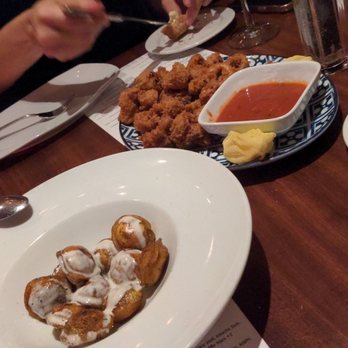 Copinette - Fried beef tortellini and crispy calamari with marinara sauce - French Near Me - New York, New York