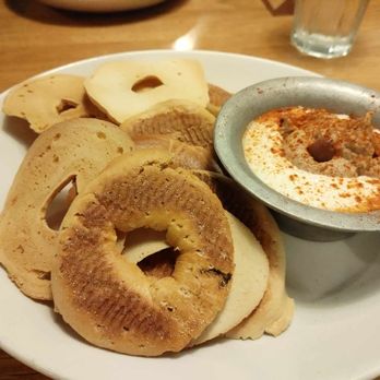 Katz's - Texas Pecan Hummus and Lemon Whipped Feta Dip - Bars Near Me - Houston, Texas Katz's - Texas Pecan Hummus and Lemon Whipped Feta Dip - Bars Near Me - Houston, Texas