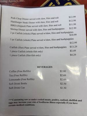 Menu photo 5 A & A Restaurant & Grocery Allentown, GA Menu photo 5 A & A Restaurant & Grocery Allentown, GA