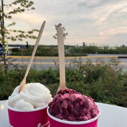 two cups of ice cream two cups of ice cream