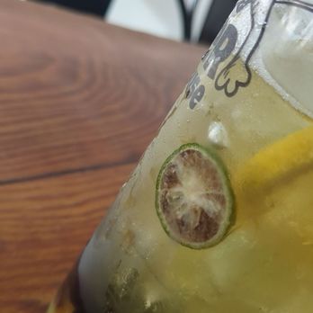 Tiger Tea House - I ordered two drinks and each had a slice of this rotten lime - Bubble Tea Near Me - Hanford, California Tiger Tea House - I ordered two drinks and each had a slice of this rotten lime - Bubble Tea Near Me - Hanford, California