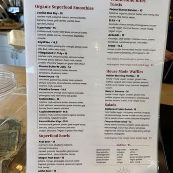 Sedona Juice Co - Menu - Juice Bars & Smoothies Near Me - Sedona, Arizona