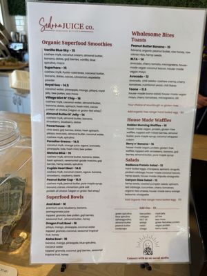 Menu photo 1 Sedona Juice Co Sedona, AZ Menu photo 1 Sedona Juice Co Sedona, AZ
