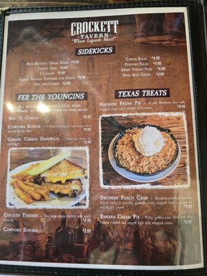 Menu photo 3 Crockett Tavern San Antonio, TX