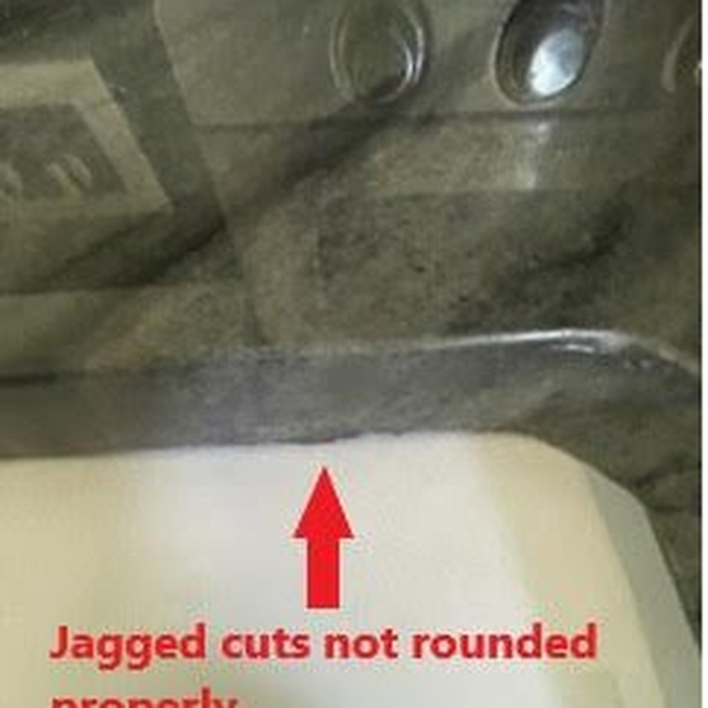 Granite Direct - Jagged cuts - Countertop Installation Near Me - Kentwood, Michigan