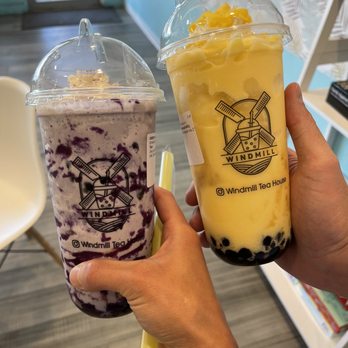 Windmill Tea House - Taro Ice Blended and Mango Ice Blended - Bubble Tea Near Me - Albuquerque, New Mexico