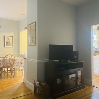 Acadia View Cottage - A view from the living room couch towards the dining room and kitchen. - Vacation Rentals Near Me - Mount Desert, Maine Acadia View Cottage - A view from the living room couch towards the dining room and kitchen. - Vacation Rentals Near Me - Mount Desert, Maine