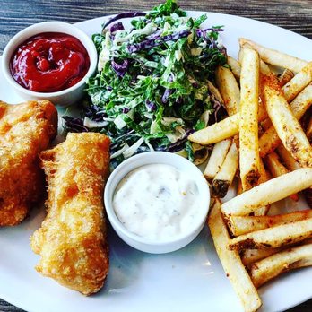 Villa Bistro - 2 piece fish and chips. - Modern European Near Me - Edmonton, Alberta Villa Bistro - 2 piece fish and chips. - Modern European Near Me - Edmonton, Alberta