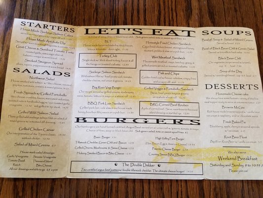 Menu photo 8 Big River Grill Stevenson, WA