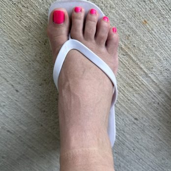 Hollywood Nails - Pedicure with my own polish. - Nail Salons Near Me - Lake Jackson, Texas