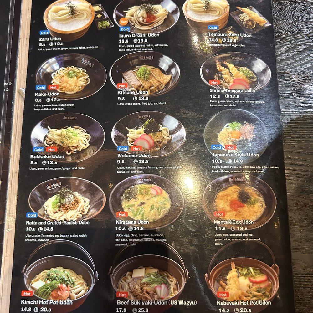Oodle Noodle - Menu - Noodles Near Me - Las Vegas, Nevada