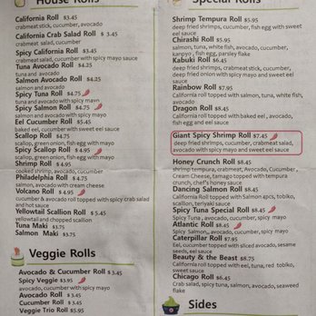 Moolkogi Sushi - Menu - Sushi Bars Near Me - Catonsville, Maryland