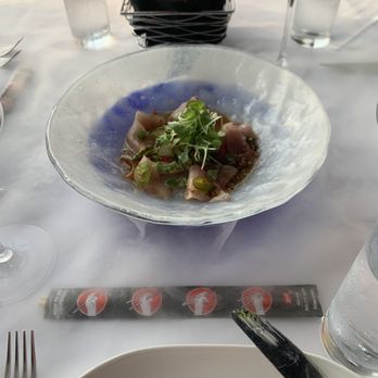 Chart House Prime - Hamachi Crudo (dry ice!) - Seafood Near Me - Annapolis, Maryland