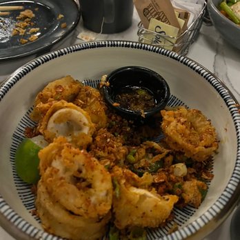 Kin Long Beach - calamari firm, not tender but good - Thai Near Me - Long Beach, California
