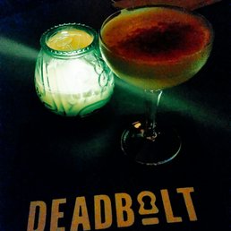 Deadbolt serves up some slick cocktails, like the pisco sour pictured here ($11). Ooohhh! #trendy