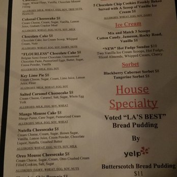 Morrison - dessert menu, nomzz - Gastropubs Near Me - Los Angeles, California Morrison - dessert menu, nomzz - Gastropubs Near Me - Los Angeles, California
