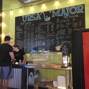 Ursa Major Bistro - Drink Menu behind the register - Coffee & Tea Near Me - Beulah, Michigan