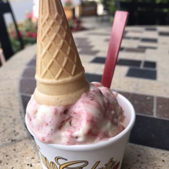 Pino Gelato Cafe - Strawberry cheesecake gelato. - Gelato Near Me - Destin, Florida Pino Gelato Cafe - Strawberry cheesecake gelato. - Gelato Near Me - Destin, Florida