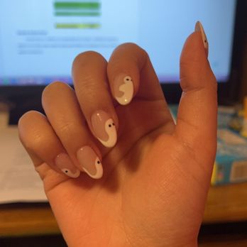 Aloha Nails and Spa - Dip manicure with design - Nail Salons Near Me - Denver, Colorado